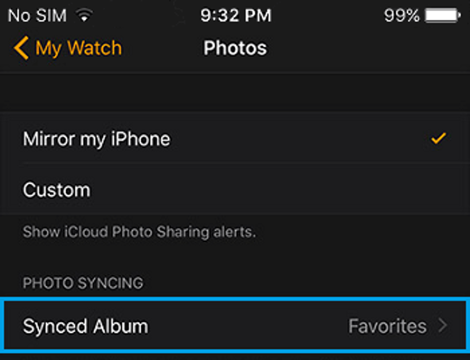 Hướng dẫn cách đồng bộ ảnh trên iPhone với Apple Watch B3