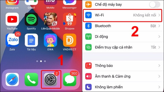Kiểm tra kết nối Internet