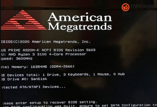 Lỗi American Megatrends là gì?
