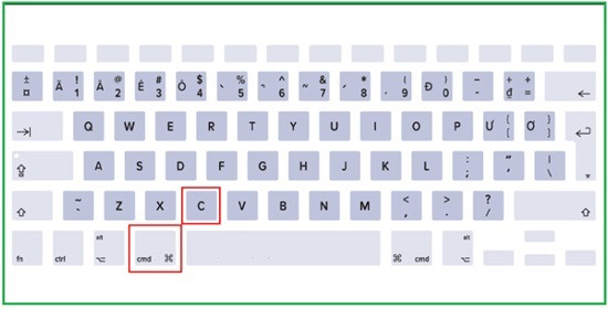 Phím tắt copy trên Mac