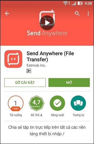 ung dung send anywhere