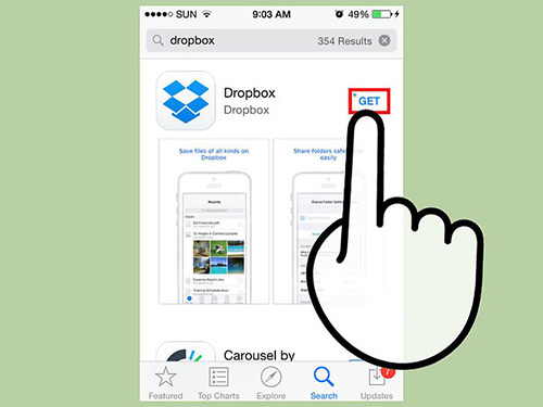 Copy nhạc vào iphone với Dropbox