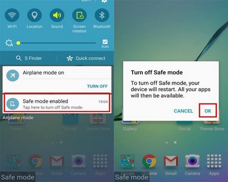 Cách tắt chế độ an toàn trên Samsung