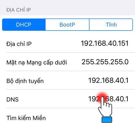 Thay đổi DNS của mạng Wifi