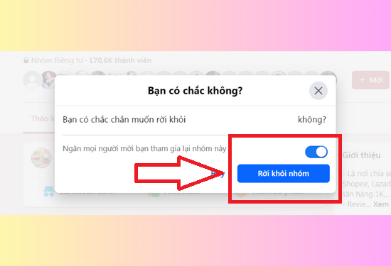 Chặn lời mời nhóm đã từng tham gia