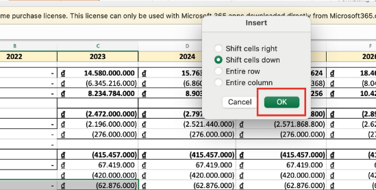 Cách chèn thêm hàng trong Excel 2010 bằng phím tắt bước 2 Cách chèn thêm hàng trong Excel 2010 bằng phím tắt bước 2