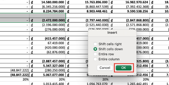 Cách chèn thêm nhiều hàng ngang trong Excel 2010 bước 2 Cách chèn thêm nhiều hàng ngang trong Excel 2010 bước 2