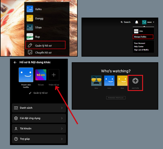 Cách dùng chung tài khoản Netflix với người thân bước 2 Cách dùng chung tài khoản Netflix với người thân bước 2