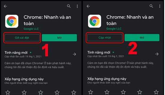 Gỡ và cài lại Google Chrome bước 2 Gỡ và cài lại Google Chrome bước 2