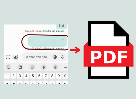 Lợi ích khi chuyển tin nhắn văn bản sang PDF trên Android