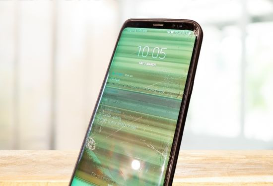 màn hình Samsung bị sọc xanh