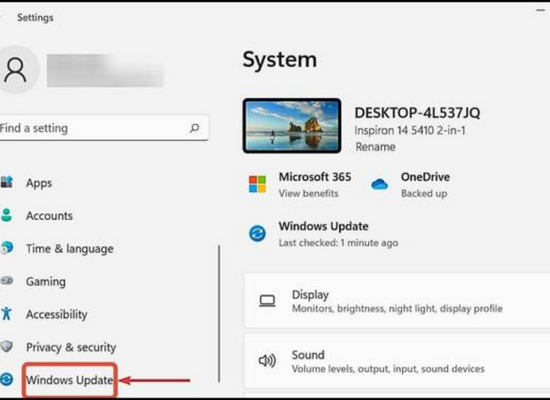 Xóa bản cập nhật Windows đã cài đặt gần đây bước 1