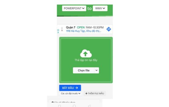 Cách chuyển File Powerpoint sang Video bằng Online Convert.com bước 3