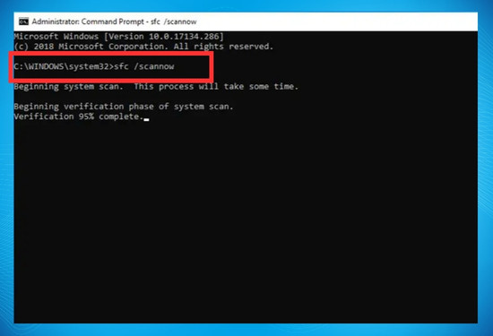 Bước 1 khởi động System file checker