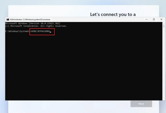Cách để bỏ qua bước Sign in with Microsoft khi cài Win 11 B1