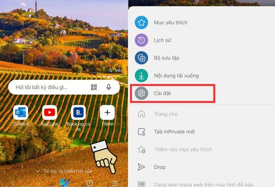 Cách đổi công cụ tìm kiếm trên Microsoft Edge thông qua điện thoại