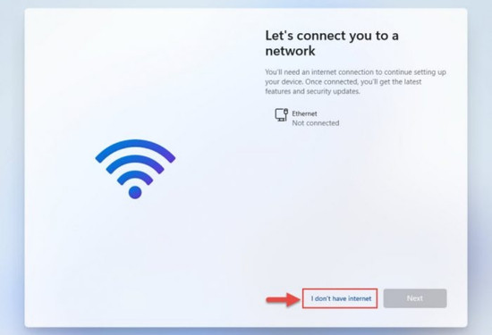 Cách để bỏ qua bước Sign in with Microsoft khi cài Win 11 B2