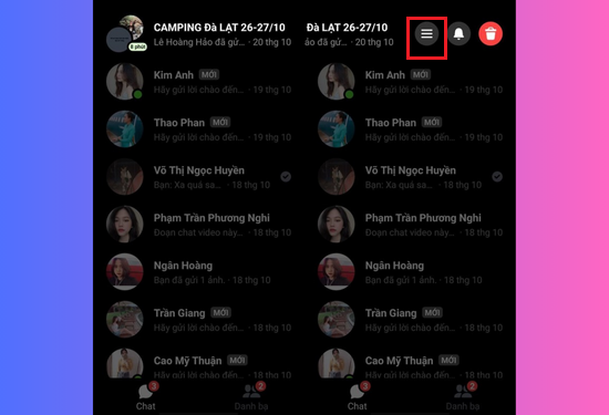 Cách bỏ qua tin nhắn trên Messenger bằng máy tính bước 1
