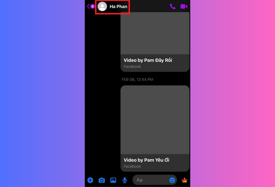 cách bỏ qua tin nhắn trên Messenger trên iPhone bước 1