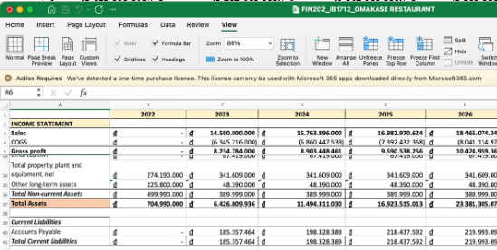 Cách cố định hai hàng trong Excel 2010 bước 3