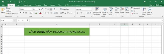 Cách dùng hàm HLOOKUP trong Excel