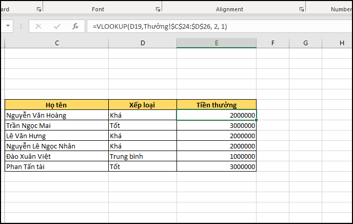 cách dùng hàm vlookup giữa 2 sheet trong Excel