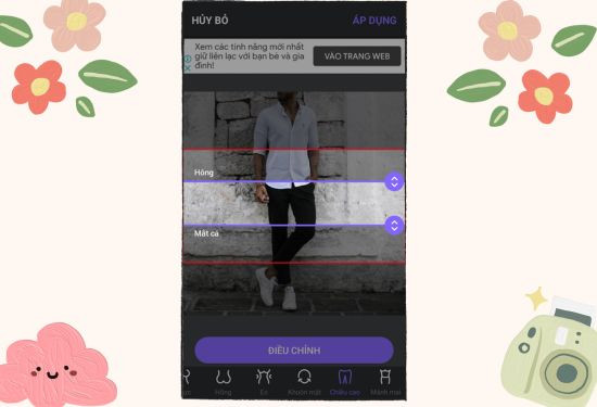 Cách kéo dài chân trên Body Editor bước 2