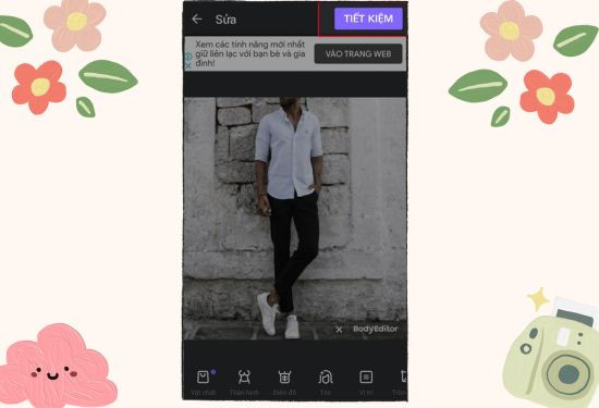 Cách kéo dài chân trên Body Editor bước 6