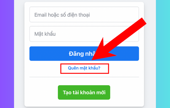 Cách lấy mã đăng nhập Facebook khi đã đăng xuất bước 1