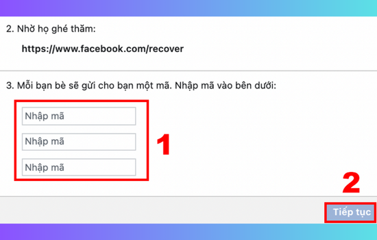 Cách lấy mã đăng nhập Facebook khi đã đăng xuất bước 9