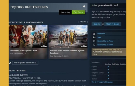 Cách tải PUBG PC trên Steam bước 4 Cách tải PUBG PC trên Steam bước 4