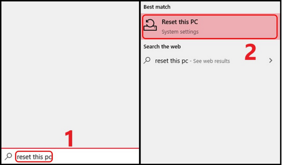 Cài đặt lại Windows khi máy tính bị lỗi your computer was unable to start bước 1