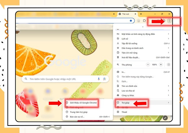 Cập nhật Google Chrome