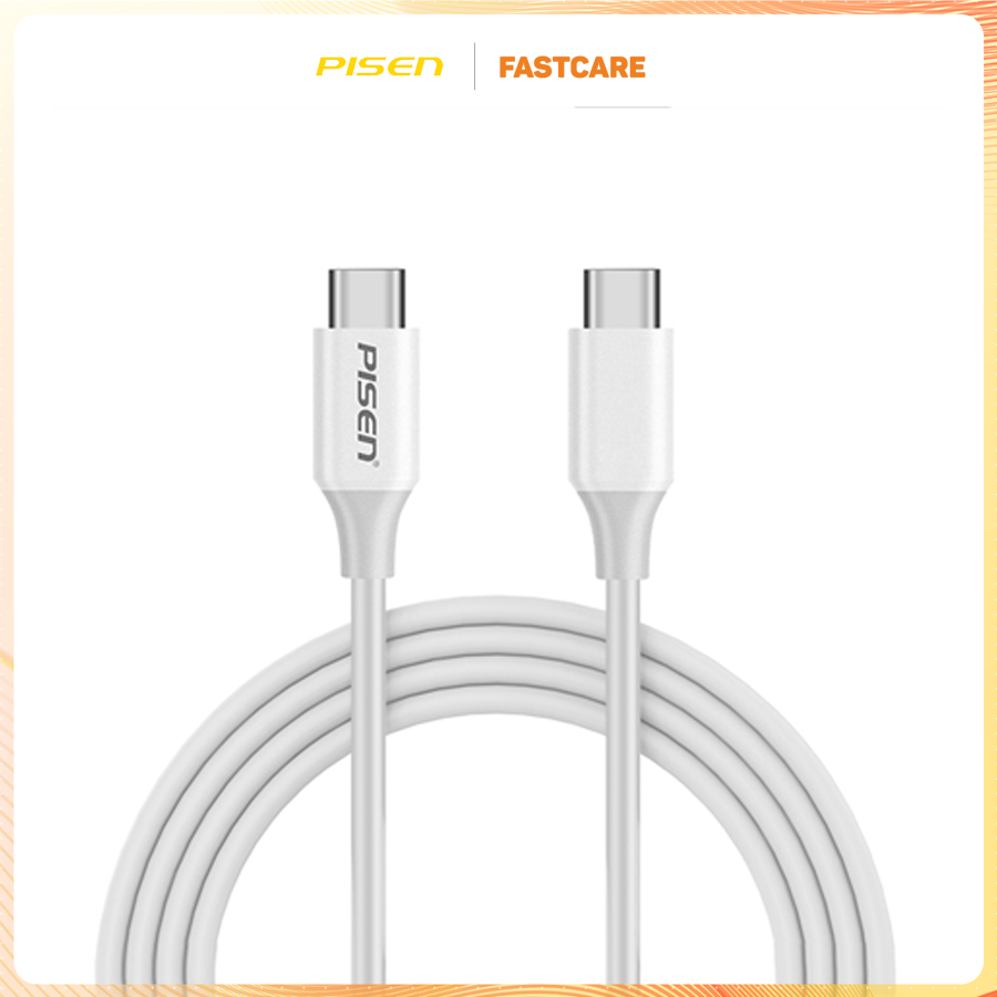 Cáp Pisen USB-C to USB-C 60W dài 1 m