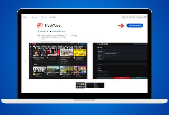 Cách chặn truy cập YouTube nhờ sự giúp đỡ của cung cụ mở rộng - Block Tube