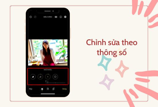 chỉnh sửa theo thông số chỉnh sửa theo thông số