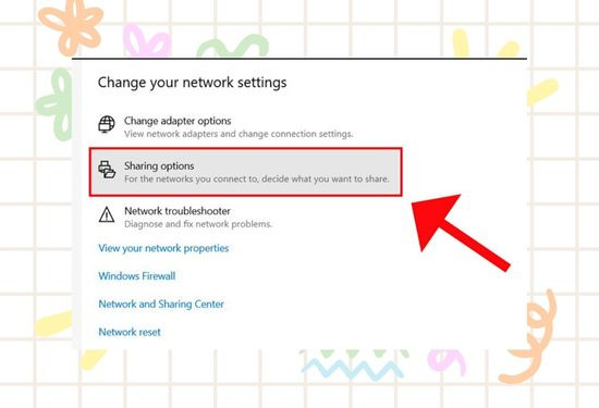 Chuyển sang chế độ Turn on của tính năng Network discovery bước 2