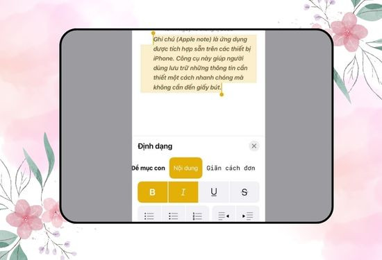 Định dạng văn bản bước 4 Định dạng văn bản bước 4