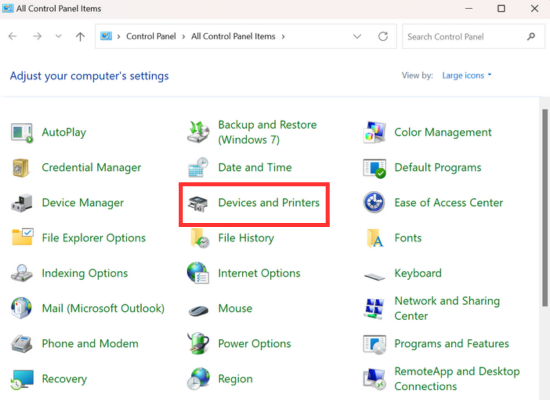 Dùng công cụ Troubleshooter printer bước 1 Dùng công cụ Troubleshooter printer bước 1