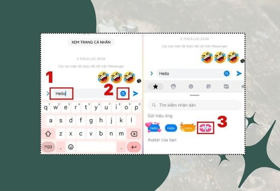 Gửi tin nhắn hộp quà trên Android