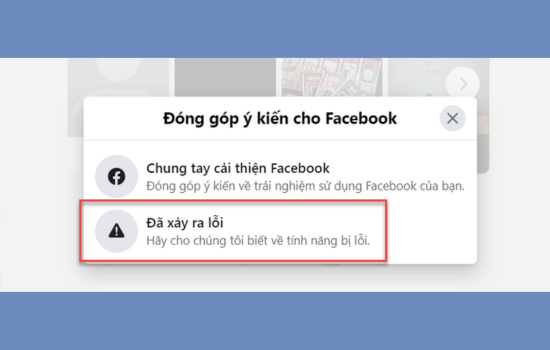 Hướng dẫn báo cáo để mở khoá tính năng Facebook bước 4