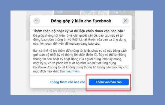 Hướng dẫn báo cáo để mở khoá tính năng Facebook bước 5