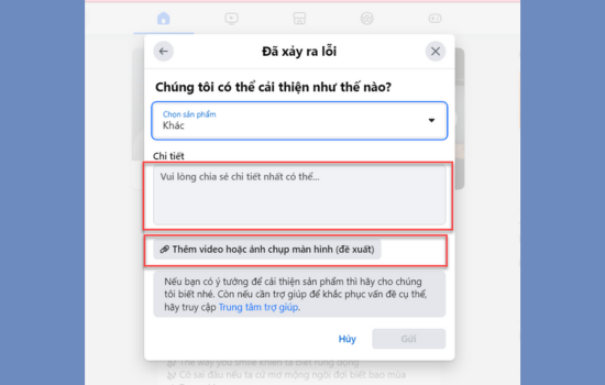 Hướng dẫn báo cáo để mở khoá tính năng Facebook bước 7