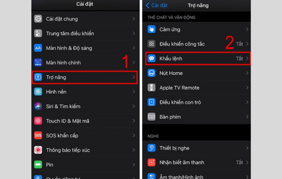 Hướng dẫn cách mở khoá màn hình bằng giọng nói iPhone bước 1 Hướng dẫn cách mở khoá màn hình bằng giọng nói iPhone bước 1