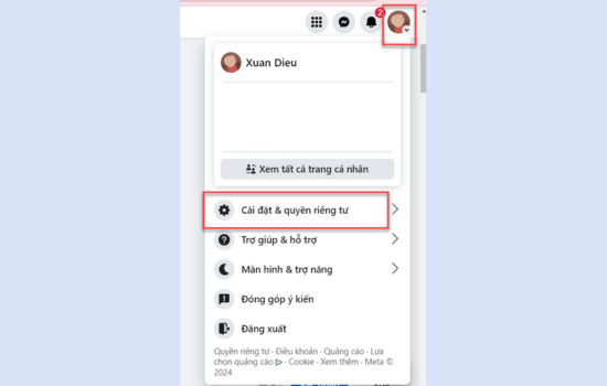 Hướng dẫn tắt nút theo dõi trên Facebook B1