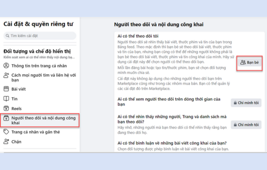 Hướng dẫn tắt nút theo dõi trên Facebook B3