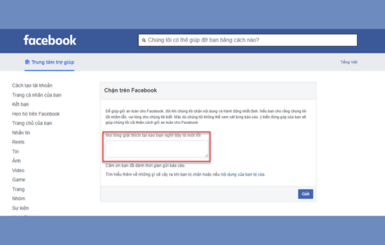 Hướng dẫn truy cập vào link mở khóa tính năng Facebook bước 2