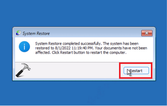 Sử dụng chức năng System Restore B6