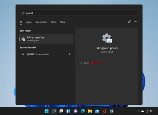 Sử dụng Group Policy Editor để tắt update Win 11 vĩnh viễn bước 1