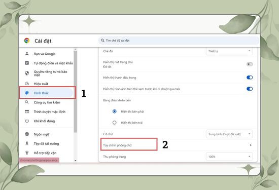 Sửa lỗi font chữ trực tiếp trên trình duyệt Chrome bước 2